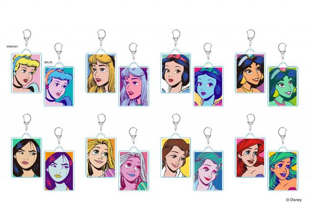 「ディズニープリンセス POP UP SHOP」両面アクリルキーホルダー