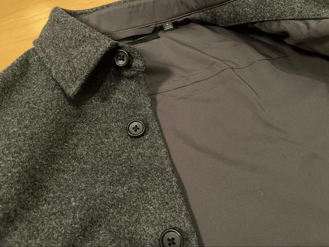 【UNIQLO オーバーシャツ ジャケット】裏地が付いています