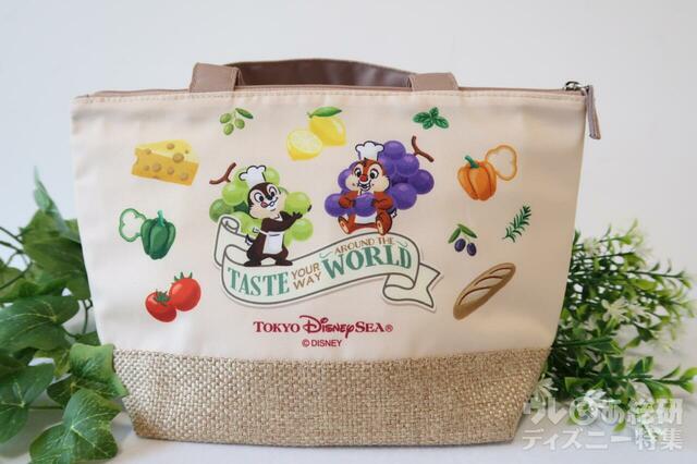 「東京ディズニーシー・フード＆ワイン・フェスティバル」スーベニアランチケーストート/コック姿のチップとデールかがかわいい