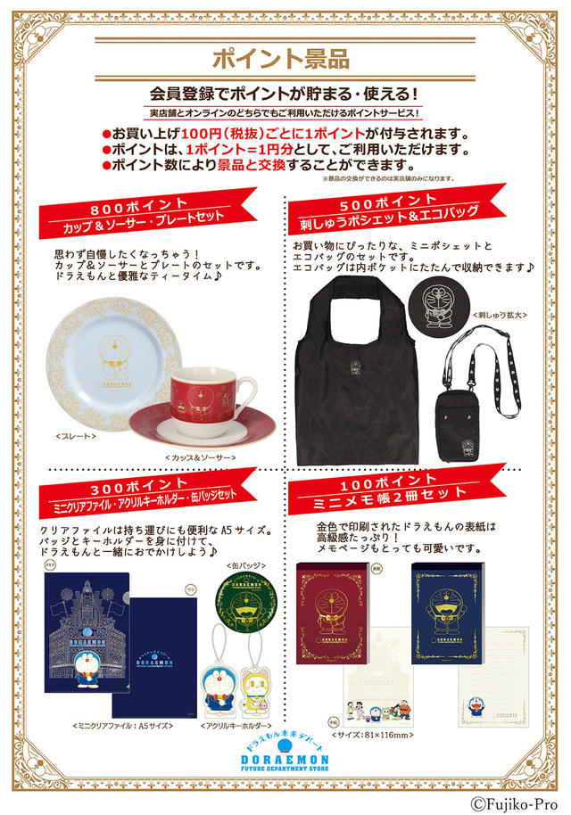 「ドラえもん未来デパート アプリについて」【「ドラえもん未来デパート」の5周年を祝う新作グッズ登場!ノベルティプレゼントキャンペーンも開催!】