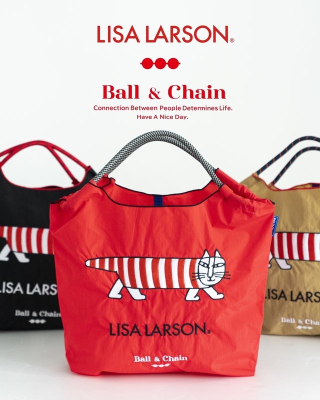 Lisa Larson×Ball&Chainのコラボレーションエコバッグ