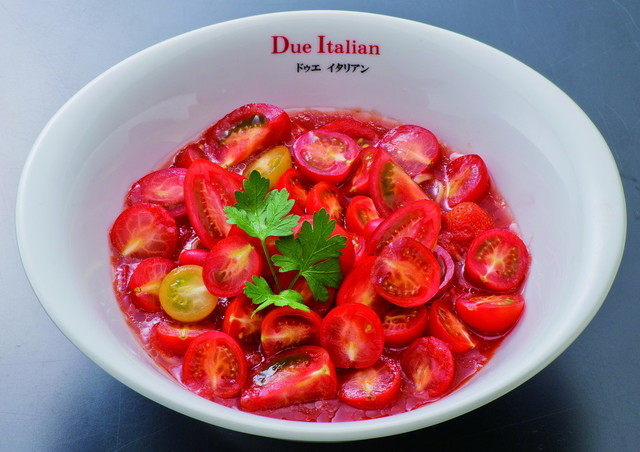 黄金の塩らぁ麺 ドゥエイタリアン『冷製トマトコレクション2017』