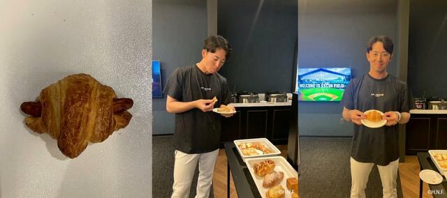 谷内選手 みんな大好きシャウエッセンⓇ入りクロワッサン