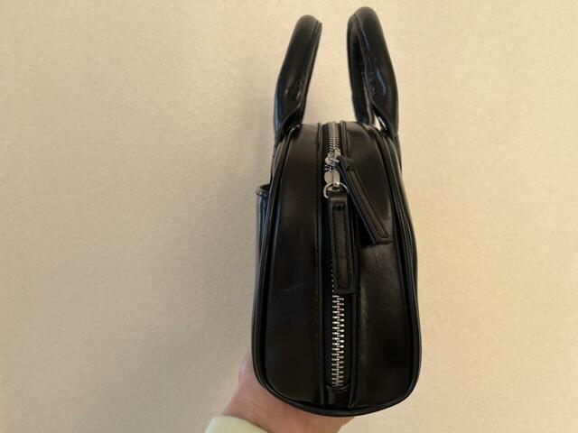 【GU ボーリングバッグ】サイズは約縦14×横（底）23×マチ8cm。重さは約337gです