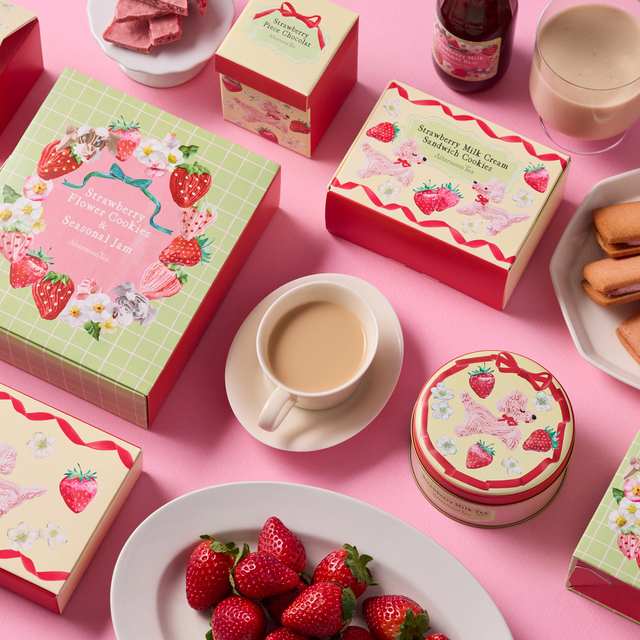 「〈Afternoon Tea〉苺づくしギフト11種を発売」<期間:2025年1月23日〜>【【Afternoon Tea】お花のような「いちごクッキー」 や「いちごドリンク」など♪苺シーズン限定ギフト11種を発売!】