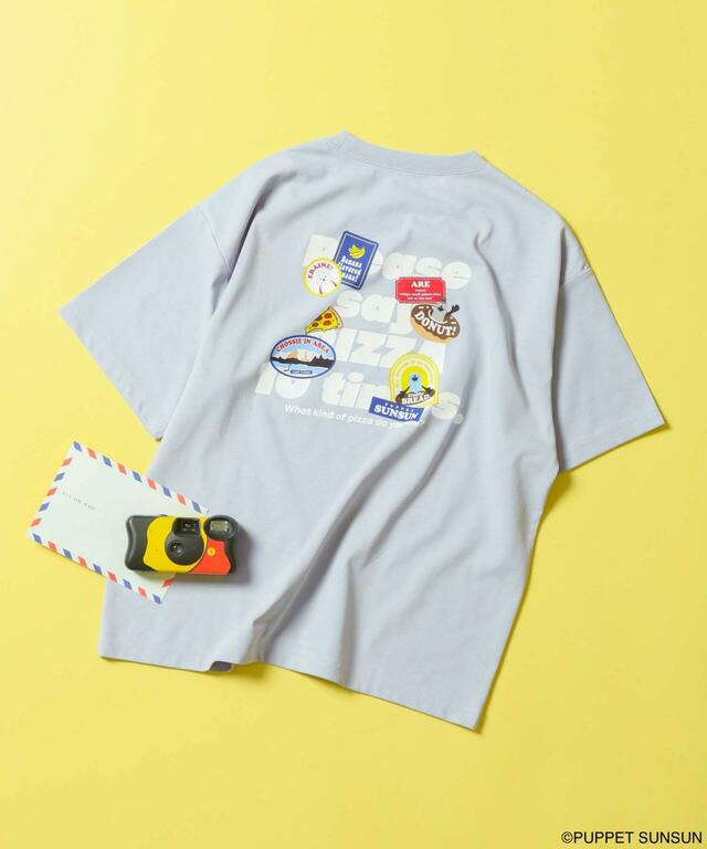 【GLOBAL WORK KIDS×パペットスンスン】フォトTシャツ半袖（税込2,790円）カラー3種・サイズ130-160cm