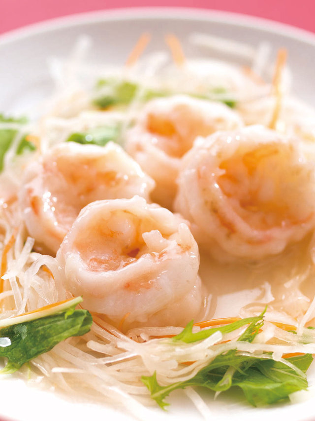 燕慶園（浜町）　大海老のさっぱり炒め1200円