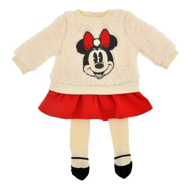 ミニー ベビー用長袖ワンピース ボア タイツ付き Disney Baby DISNEY CHRISTMAS 2022 3,630円