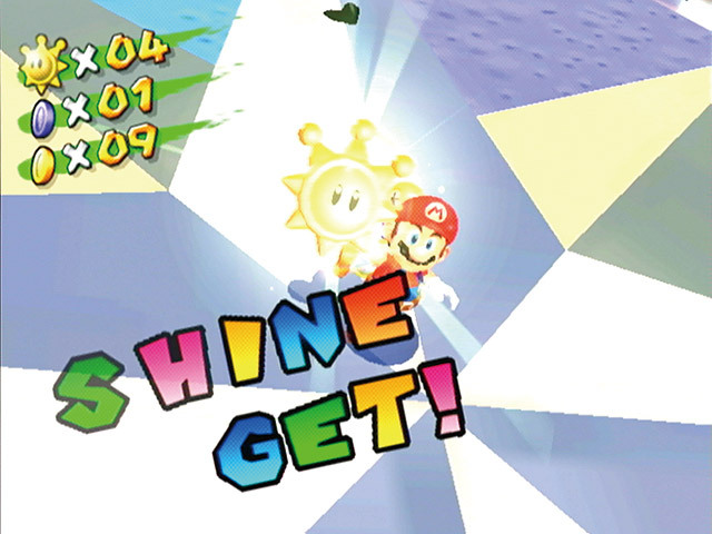 スーパーマリオサンシャイン／ポンプと力を合わせてボスを倒し、シャインをゲット！