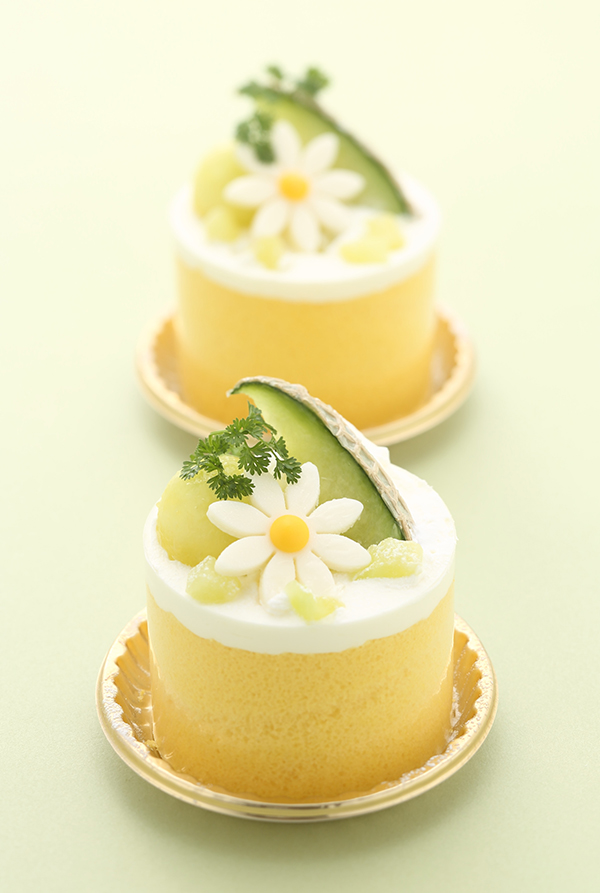 メロンのショートケーキ