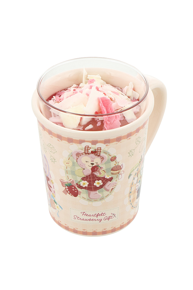 「ダッフィー＆フレンズのハートフェルト・ストロベリーギフト」ストロベリーゼリー＆練乳ムース、スーベニアカップ付き