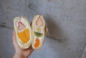 「パフェやさんのフルーツサンド」390円(税抜)~