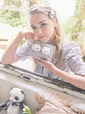 【Maison de FLEUR】「パンダツインズシリーズ」双子パンダミニポーチ　￥4,800
