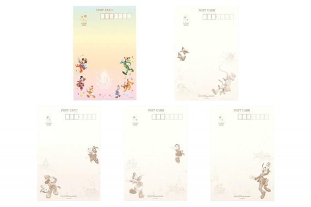 ポストカードセット 1,300円｜東京ディズニーリゾート40周年“ドリームゴーラウンド”グランドフィナーレ スペシャルグッズ｜発売日：2024年1月23日（火）｜販売店舗：東京ディズニーランド「グランドエンポーリアム」、東京ディズニーシー「エンポーリオ」