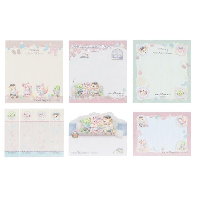 ふせんセット 1,300円|東京ディズニーシー「ダッフィー&フレンズのメイキング・ウインター・ウォーム」グッズ|販売店舗:東京ディズニーシー「マクダックス・デパートメントストア」|発売日:2026年11月2日(月)