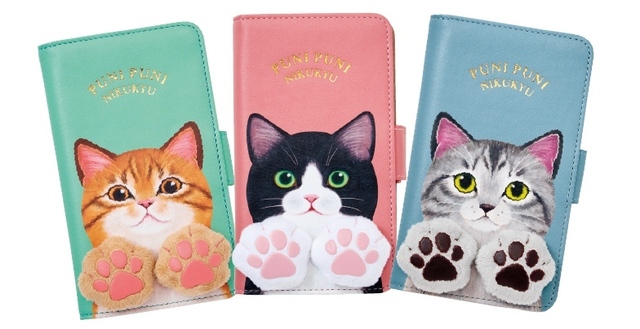 プニプニするニャ　猫の肉球スマホケース