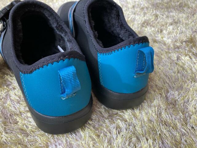 【ワークマン 裏ボアLIGHT(ライト)スリッポン】あえてステッチのように縫い目を見せているのがかわいい