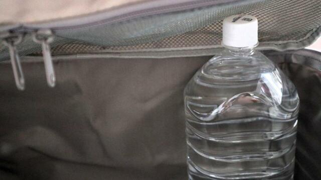 【ワークマン パラフィン帆布スタッキングストレージ 5点セット】2Lペットボトルは大型タイプでも高さ不足でした