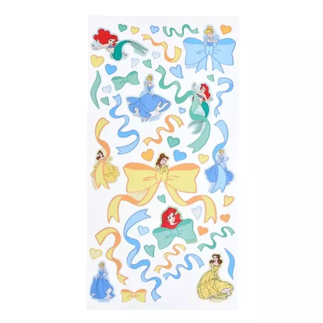 シンデレラ、アリエル、ベル シール・ステッカー リボン Sticker Collection 350円