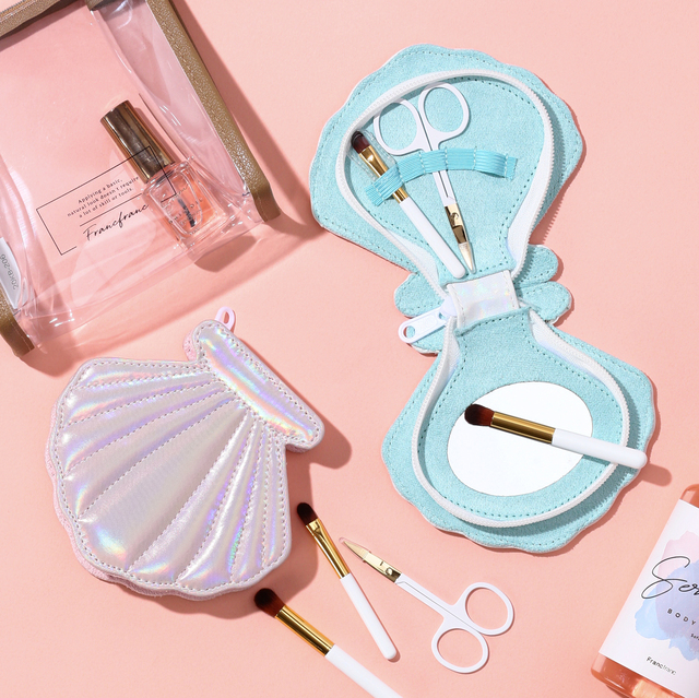 シェルポーチ＆メイクアップツールセット