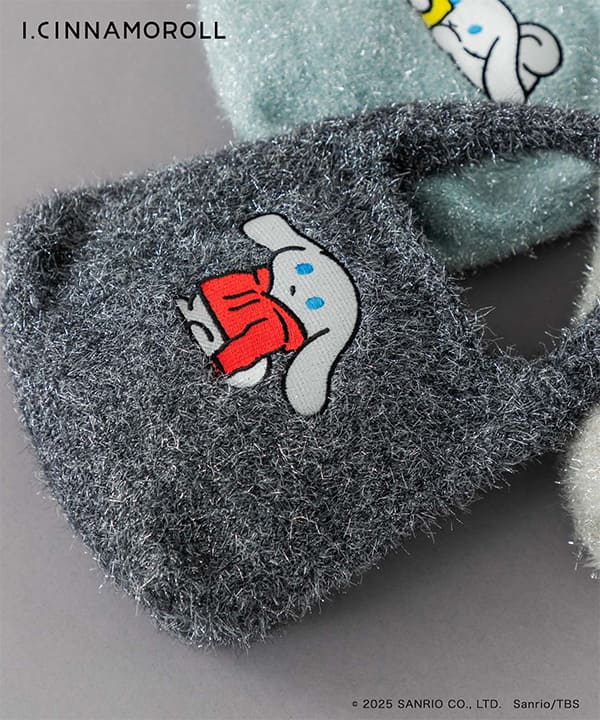 【アイシナモロール×RODE SKO】「アイシナモロール ラメショッパー」6,930円／【アイシナモロール×RODE SKO】「アイシナモロール ラメショッパー」6,930円／きらめくラメ素材がかわいいショッパー