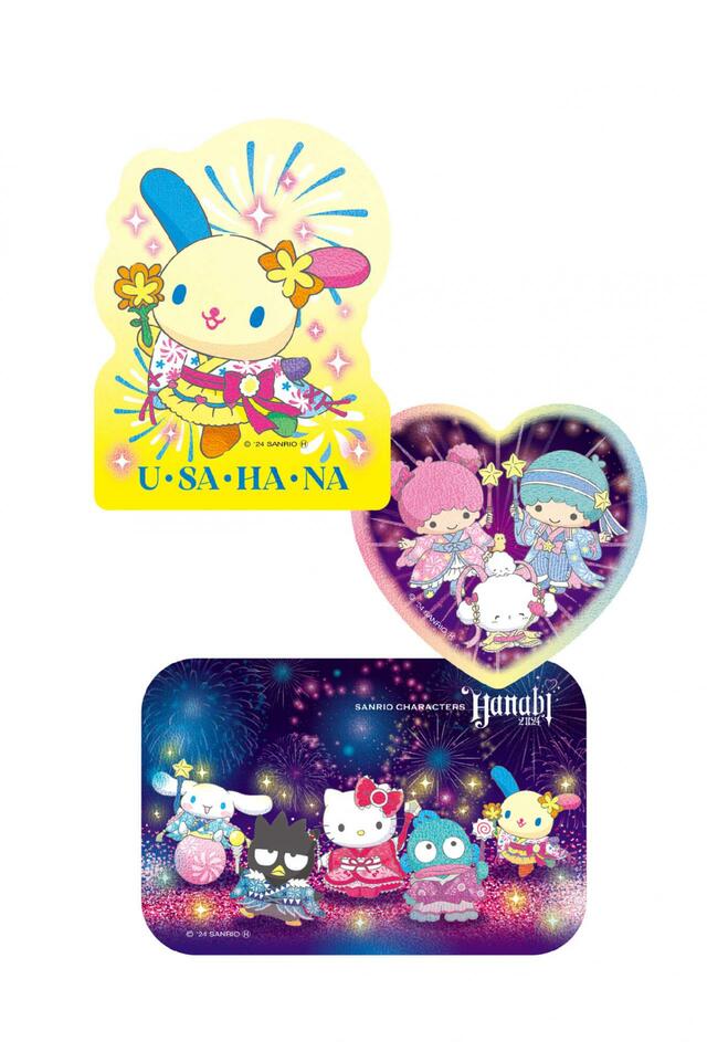 ダイカットステッカー賞｜Happyくじ「Sanrio characters HANABI 2024」