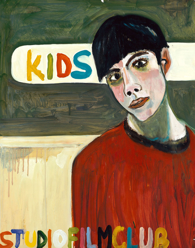 《KIDS/キッズ》2005年　油彩、紙　73×57.5cm　リンギア・コレクション