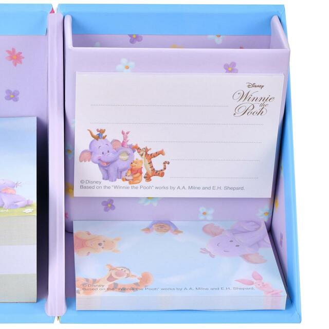 プー&フレンズ 付箋・メモ帳 ペンスタンド付き Roo & Lumpy - From the Winnie-the-Pooh 950円