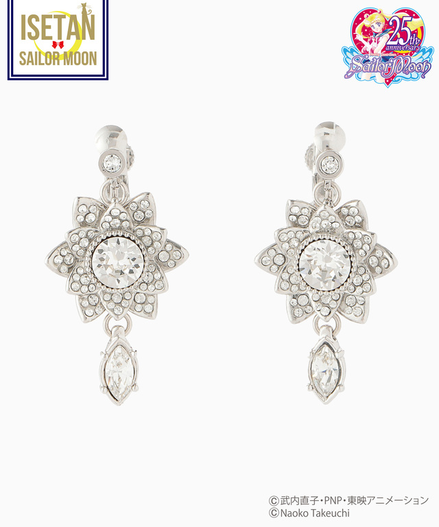 スワロフスキー®クリスタルコラボ 銀水晶イヤリング