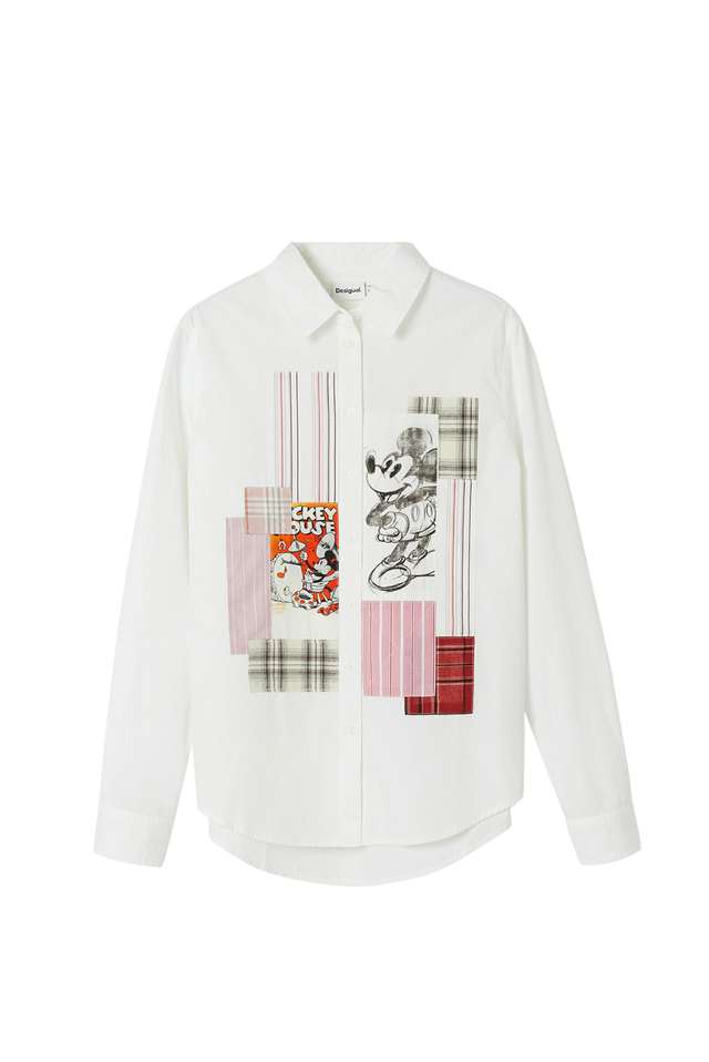 ミッキーマウス パッチワーク シャツ ¥ 19,900