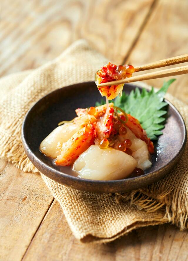 「花咲ガニとホタテの海なっとう」＜価格：1,890円＞【“海鮮のご飯の友”に“お米やさつまいものスイーツ”！「秋の北海道物産大会」に北の大地の秋の実りが大集合！】