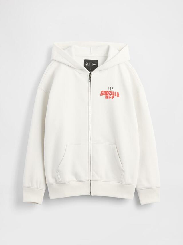 Boys(110~160cm):ゴジラ ヴィンテージソフトグラフィック GAPロゴ ジップアップパーカー 7,990円 (税込み)