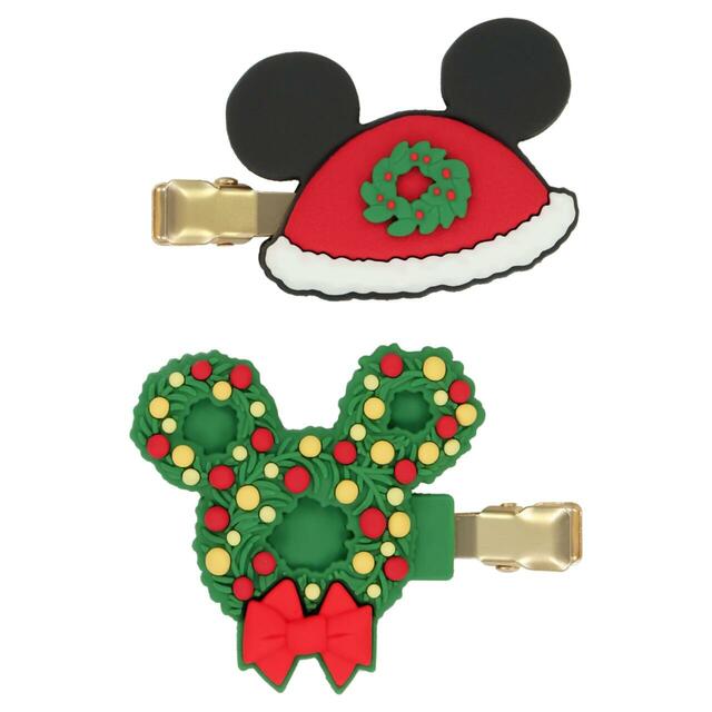 ヘアクリップセット 1,600円|東京ディズニーリゾート「ディズニー・クリスマス」スペシャルグッズ|販売店舗:東京ディズニーランド「ディズニー&カンパニー」、東京ディズニーシー「ガッレーリア・ディズニー」|発売日:2026年11月10日(火)