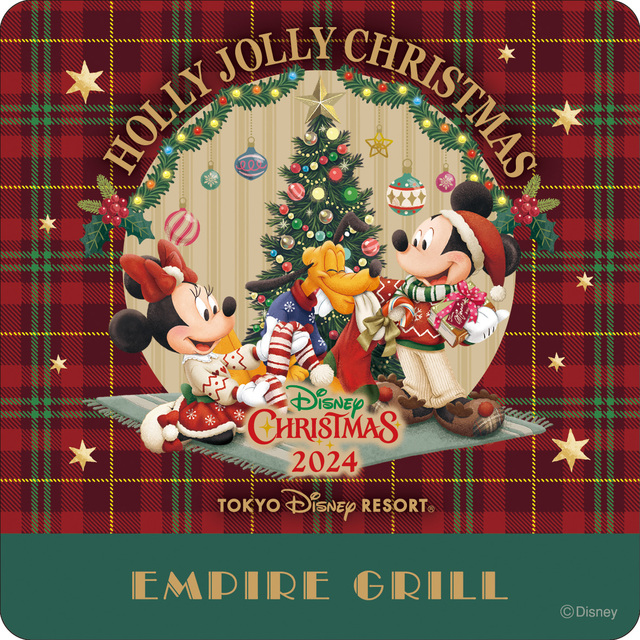 エンパイア・グリル “ディズニー・クリスマス”スペシャルドリンク Xmas2024コースター