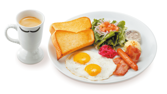 【びっくりドンキーのモーニング】　6位：ドンキースペシャルブレックファスト（目玉焼き/プレーントースト）¥880　※写真はイメージ