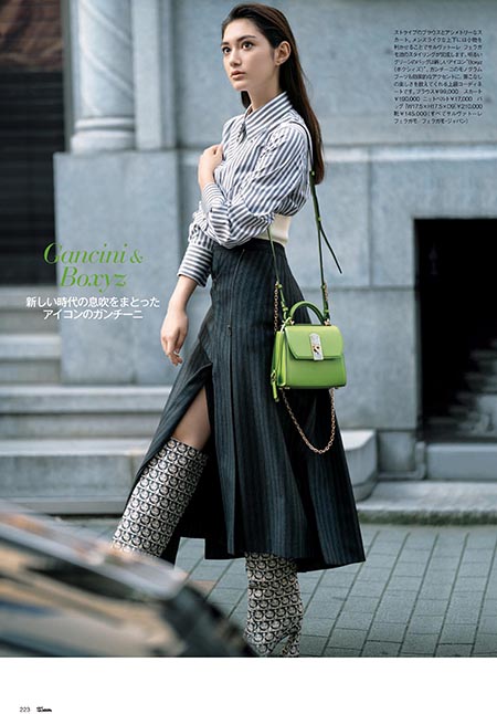 ファッション誌「ヴァンサンカン11月号」　撮影：水田学