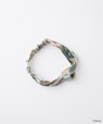 ミッキー&ミニー / アーガイルシルクヘアアバンド グリーン×ブラウン ¥12,100
