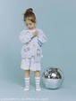 【ジェラピケ×サンリオ】【KIDS】スムーズィーカーディガン　￥8,910、【KIDS】総柄ショートパンツ　¥4,290、【KIDS】スムーズィーボーダーソックス　¥2,970