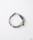 ミッキー&ミニー / アーガイルシルクヘアアバンド グリーン×ブラウン ¥12,100