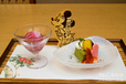 デザート〜豆乳抹茶ムース｜ゆうがお（10,000円）｜花 Hana｜ディズニーアンバサダーホテル
