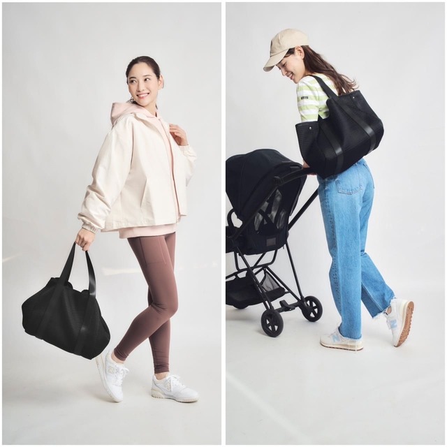 仕事に、お出かけに、ジムに、マザーズバッグとしても使える