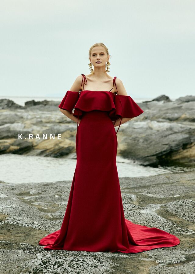 「K.RANNE-クランネ-」新作ウェディングドレス KNE0030_Wine