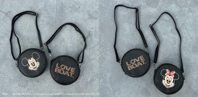 LOVEBOAT / Mickey&Minnie / CIRCLE Shoulderbag ¥4,290