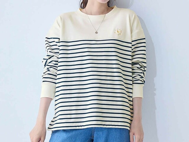 起毛ボーダーチュニック（選べるキャラクター）｜￥4,290 （税込）