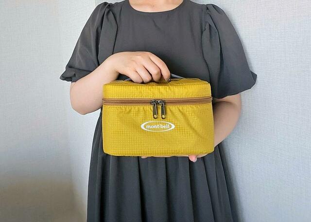 【mont-bell　クーラーボックス4.0L】重さは約120gでとても軽いです！