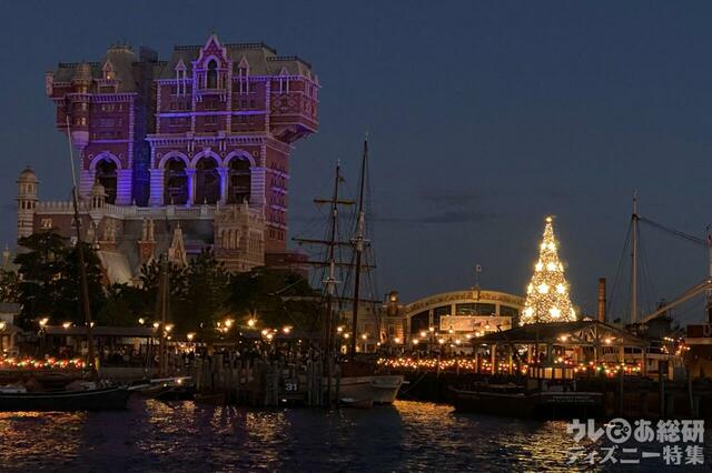 ディズニーシーのクリスマスデコレーション