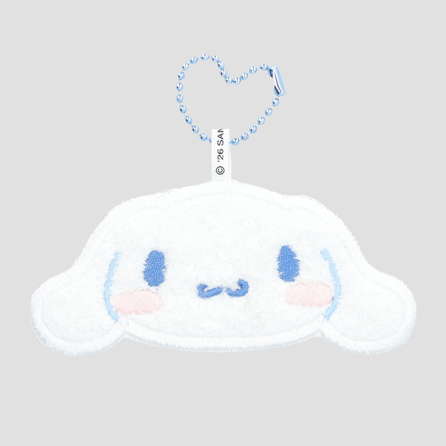 【サンリオキャラクターズ miniminiラグマット風キーホルダー】シナモロール