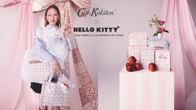 英国発のライフスタイルブランドCath Kidston（キャス キッドソン）と、サンリオのハローキティとのコラボレーションコレクション「Cath Kidston × Hello Kitty」第2弾