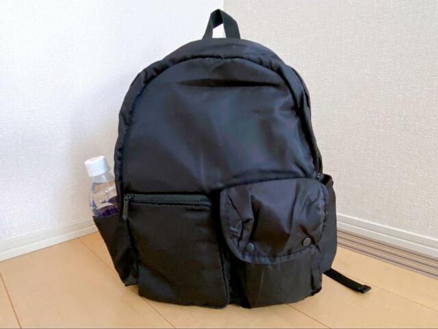 【ワークマン　アーバンマルチストレージリュック】サイズは約縦43×横31×幅13cm、容量約20L。大容量なのに重さはわずか400g（実測値）と軽量です！