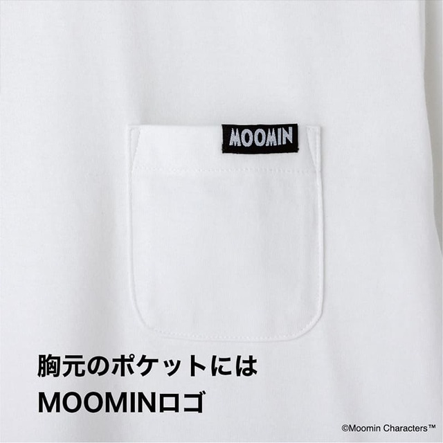 【宝島チャンネル・キャラクターTシャツ】MOOMIN ムーミンのポケットTシャツ・胸元